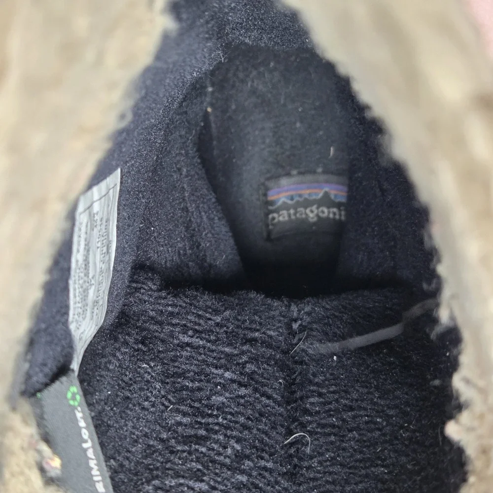 Patagonia Lugano Women's‎ Boots Khaki Suede Waterproof Polartec Primaloft Sz 9.5